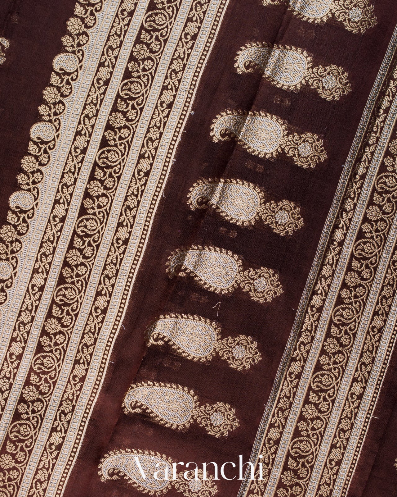 Coffee Brown Pure Poona Silk Saree