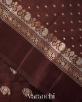 Coffee Brown Pure Poona Silk Saree