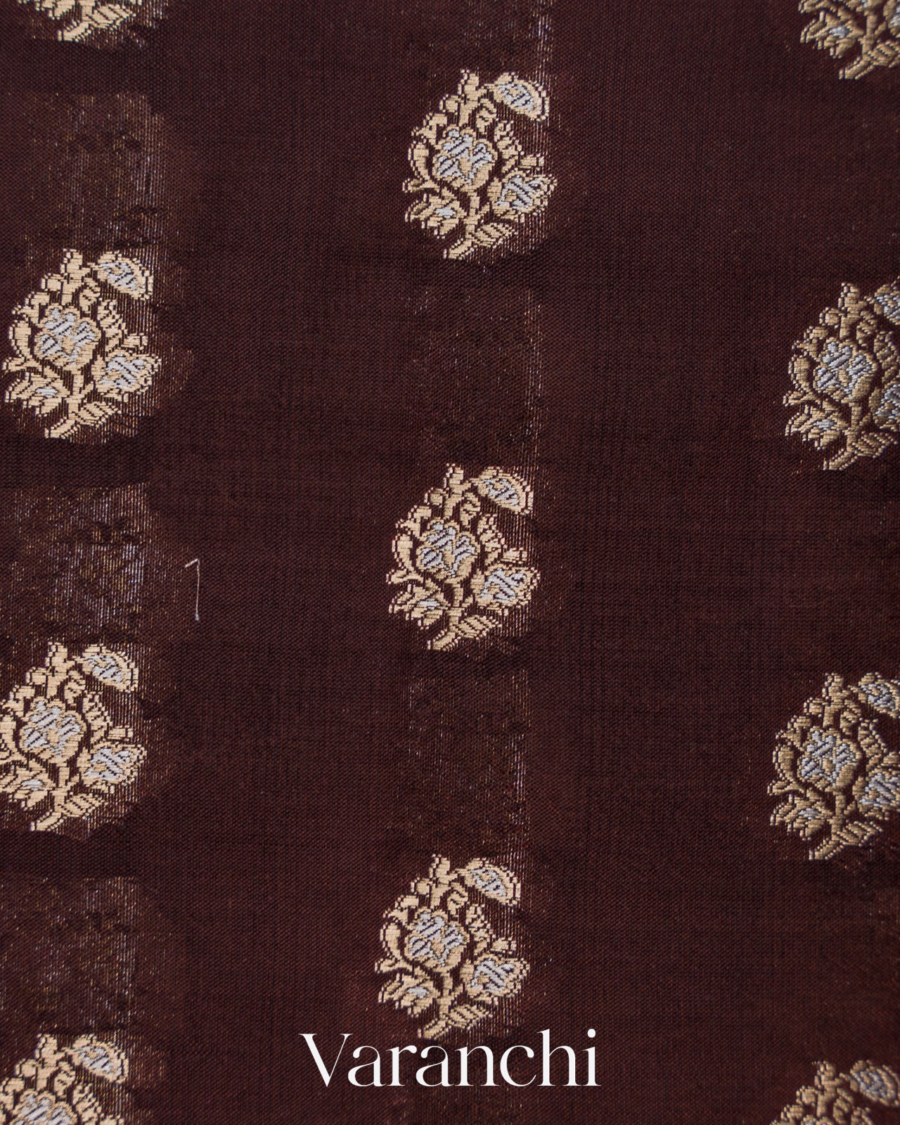 Coffee Brown Pure Poona Silk Saree