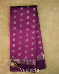 Wine Purple Pure Poona Silk Saree