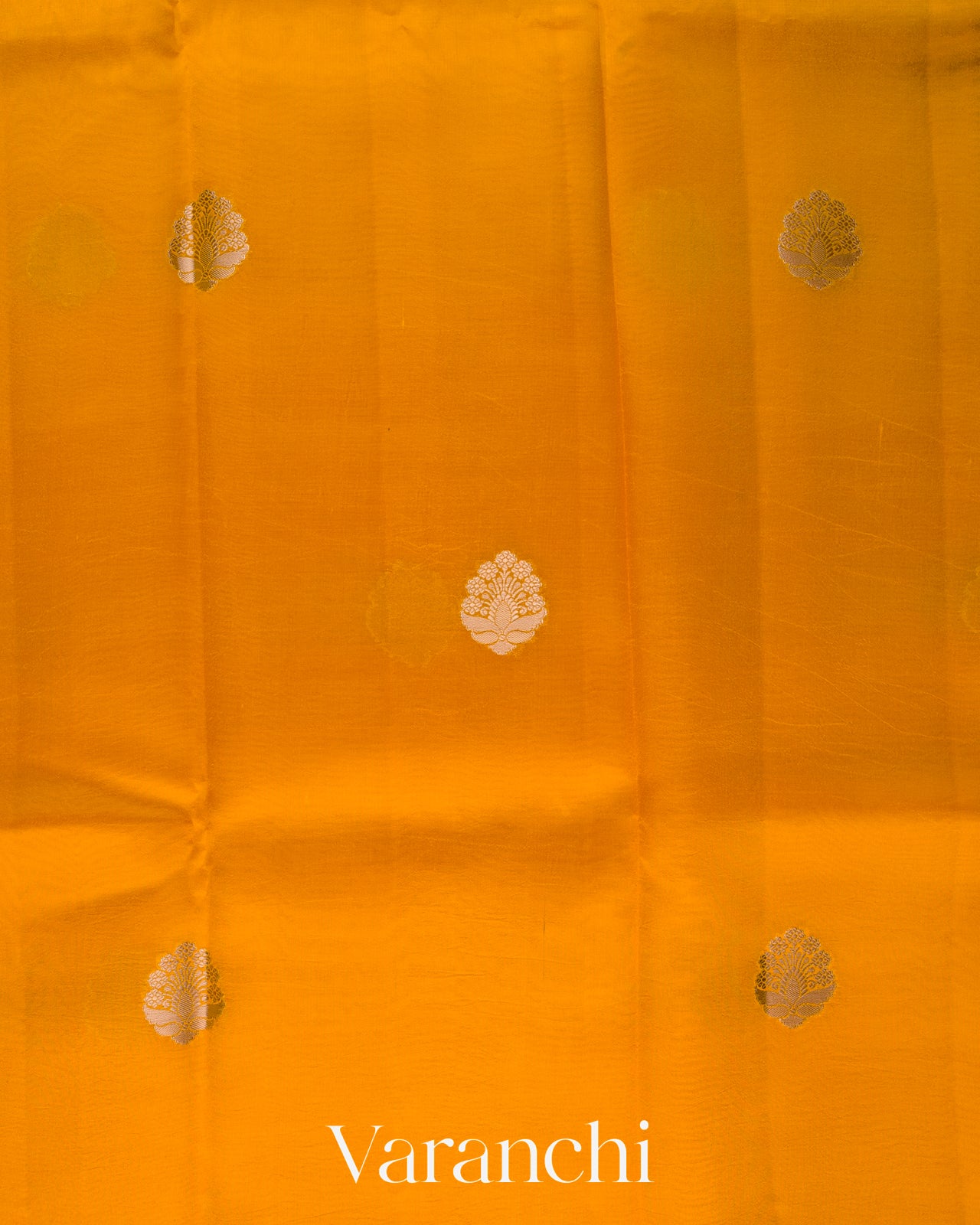 Mango Yellow Pure Poona Silk Saree