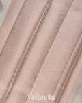 Off-White Woven Pure Poona Silk Saree