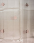 Off-White Woven Pure Poona Silk Saree