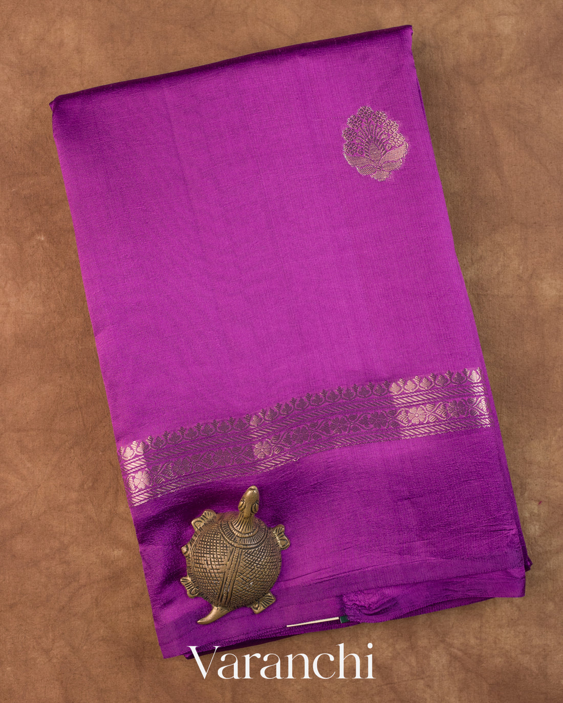 Purple Pure Poona Silk Saree