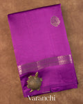 Purple Pure Poona Silk Saree