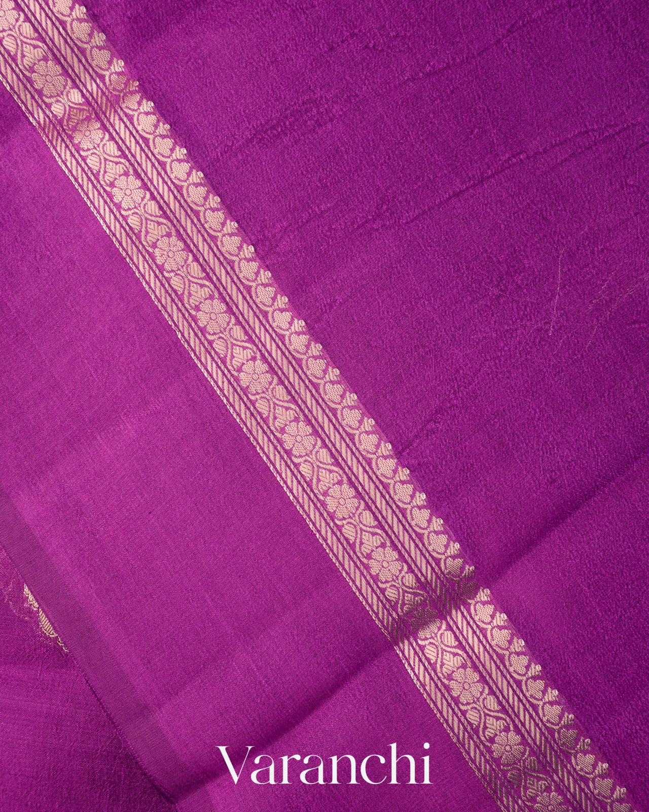 Purple Pure Poona Silk Saree