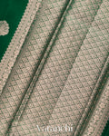 Bottle Green Pure Poona Silk Saree