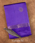 Violet Pure Poona Silk Saree