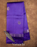 Violet Pure Poona Silk Saree