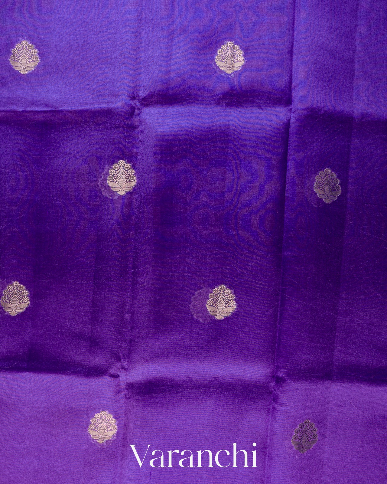 Violet Pure Poona Silk Saree