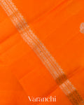Orange Pure Poona Silk Saree