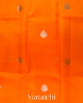 Orange Pure Poona Silk Saree
