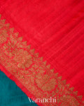 Royal Blue Lehariya Pure Raw Silk Handloom Saree