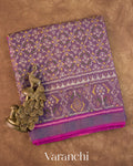 Purple Ikat Diamond Pure Rajkot Patola Silk Handloom Saree