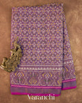 Purple Ikat Diamond Pure Rajkot Patola Silk Handloom Saree