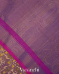 Purple Ikat Diamond Pure Rajkot Patola Silk Handloom Saree