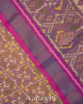 Purple Ikat Diamond Pure Rajkot Patola Silk Handloom Saree
