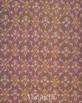 Purple Ikat Diamond Pure Rajkot Patola Silk Handloom Saree