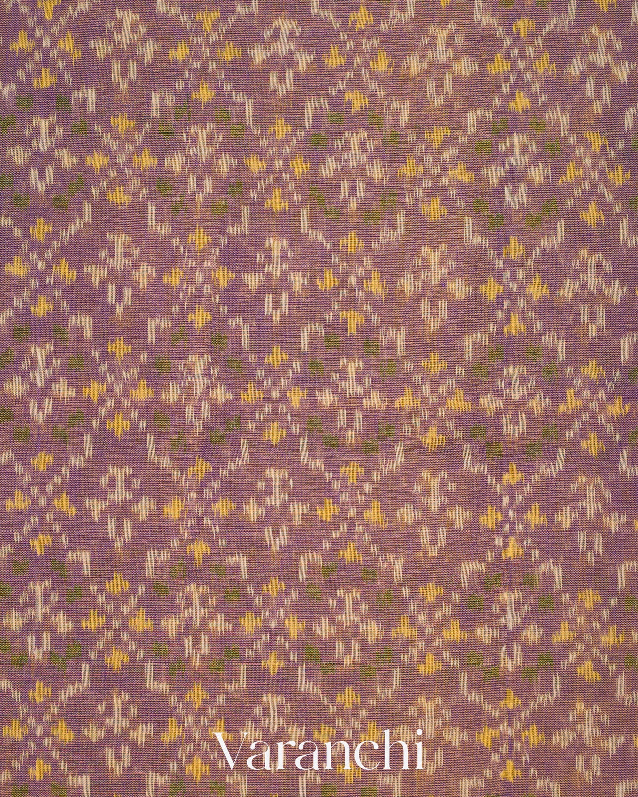 Purple Ikat Diamond Pure Rajkot Patola Silk Handloom Saree