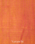 Coral Pink Patola Bordered Pure Rajkot Patola Cotton Tissue Handloom Saree