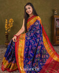 Royal Blue Pure Rajkot Patola Silk Handloom Saree