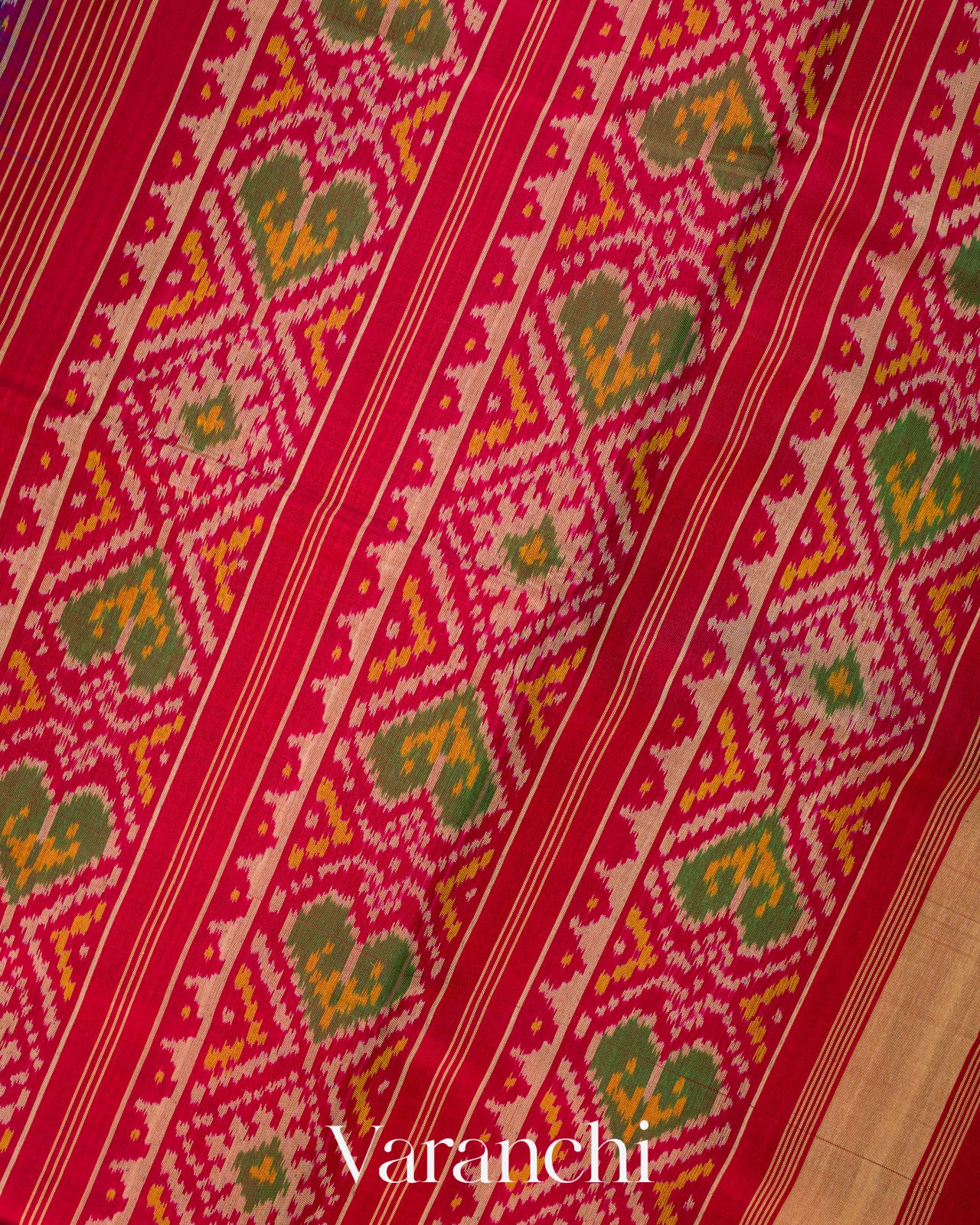 Royal Blue Pure Rajkot Patola Silk Handloom Saree