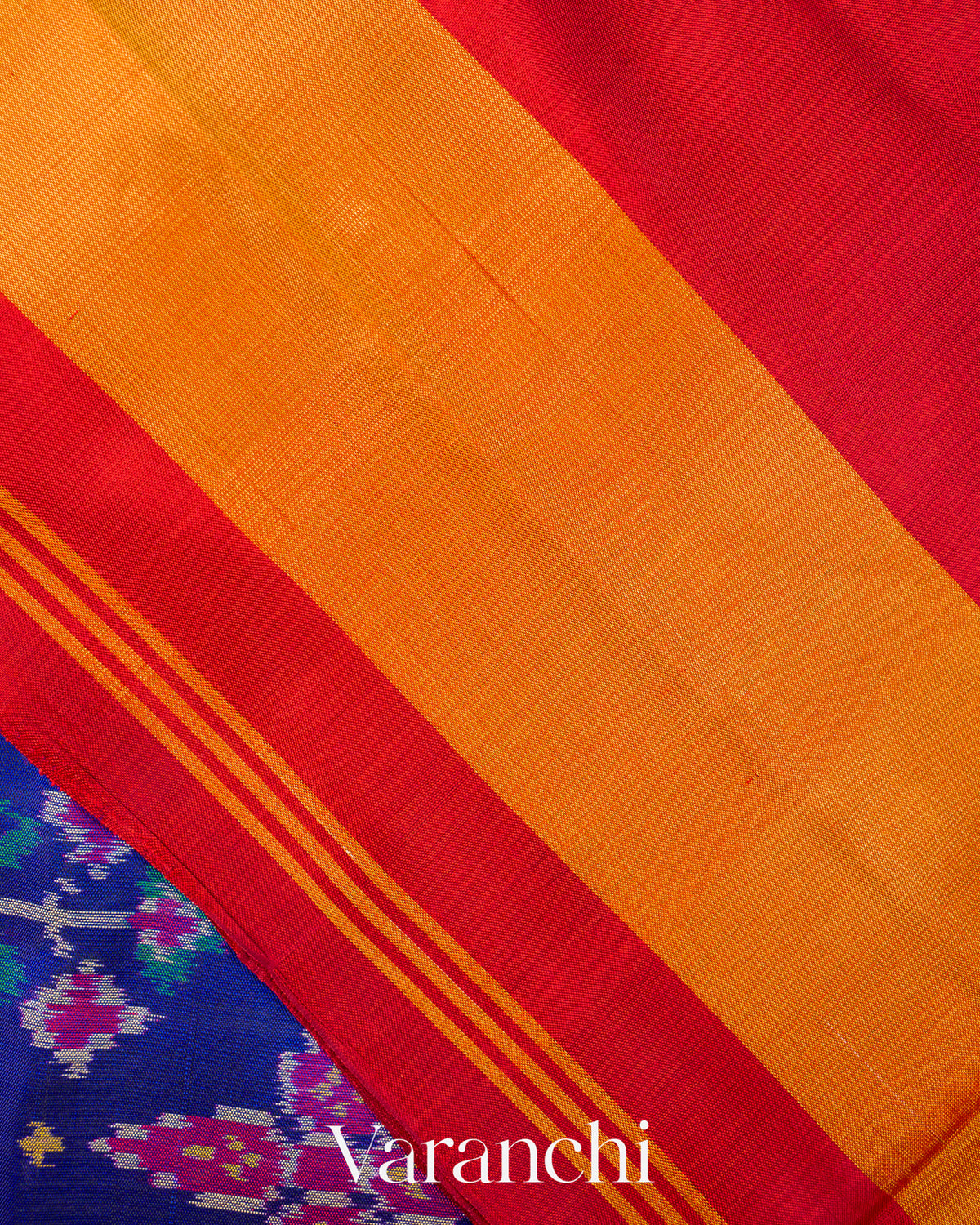 Royal Blue Pure Rajkot Patola Silk Handloom Saree