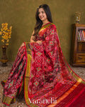 Deep Maroon Pure Rajkot Patola Silk Handloom Saree