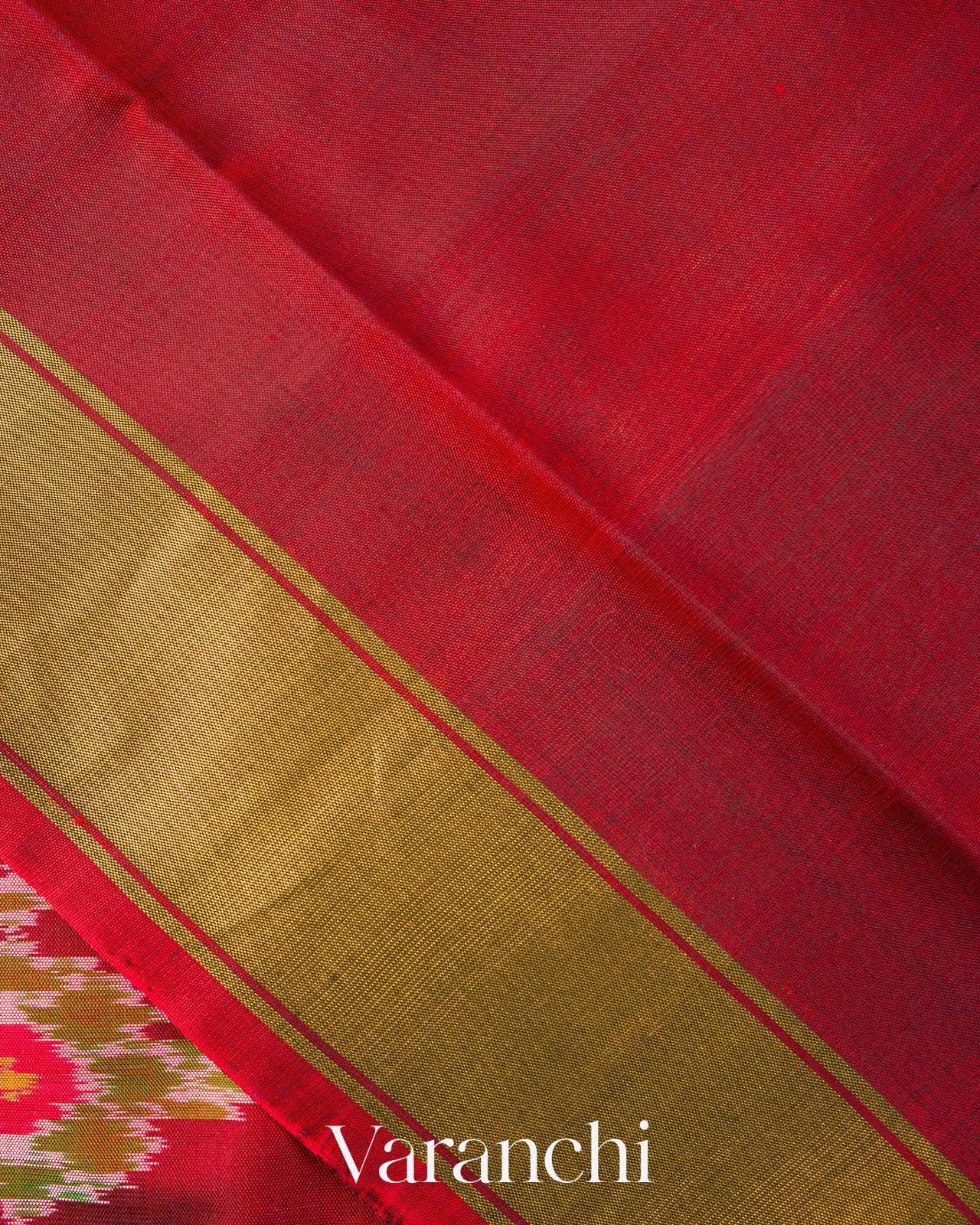 Deep Maroon Pure Rajkot Patola Silk Handloom Saree
