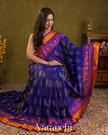 Royal Blue Pure Rajkot Patola Silk Handloom Saree