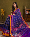 Royal Blue Pure Rajkot Patola Silk Handloom Saree