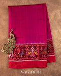 Rani Pink Pure Rajkot Patola Silk Handloom Saree