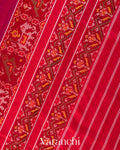 Rani Pink Pure Rajkot Patola Silk Handloom Saree