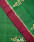 Bottle Green Pure Rajkot Patola Silk Handloom Saree