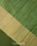 Mehandi Green Jamdani with Paithani Pallu Pure Muslin Silk Handloom Saree
