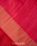 Bright Red Jamdani with Paithani Pallu Pure Muslin Silk Handloom Saree