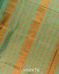 Sea Green Pure Maheshwari Silk Cotton Handloom Saree
