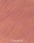 Rose Pink Striped Pure Maheshwari Silk Cotton Handloom Saree