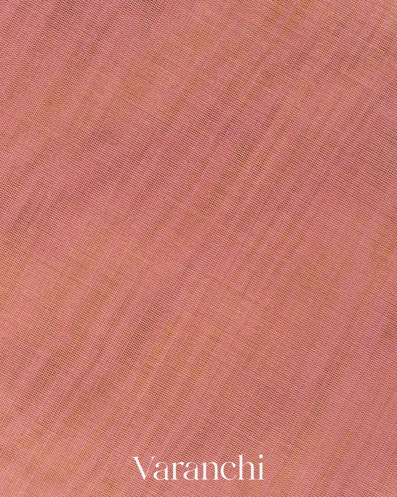 Rose Pink Striped Pure Maheshwari Silk Cotton Handloom Saree