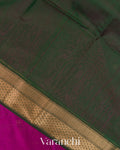 Magenta Pure Maheshwari Silk Cotton Handloom Saree