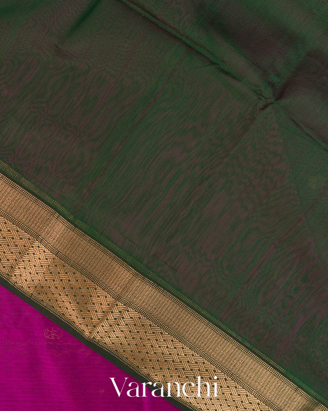 Magenta Pure Maheshwari Silk Cotton Handloom Saree