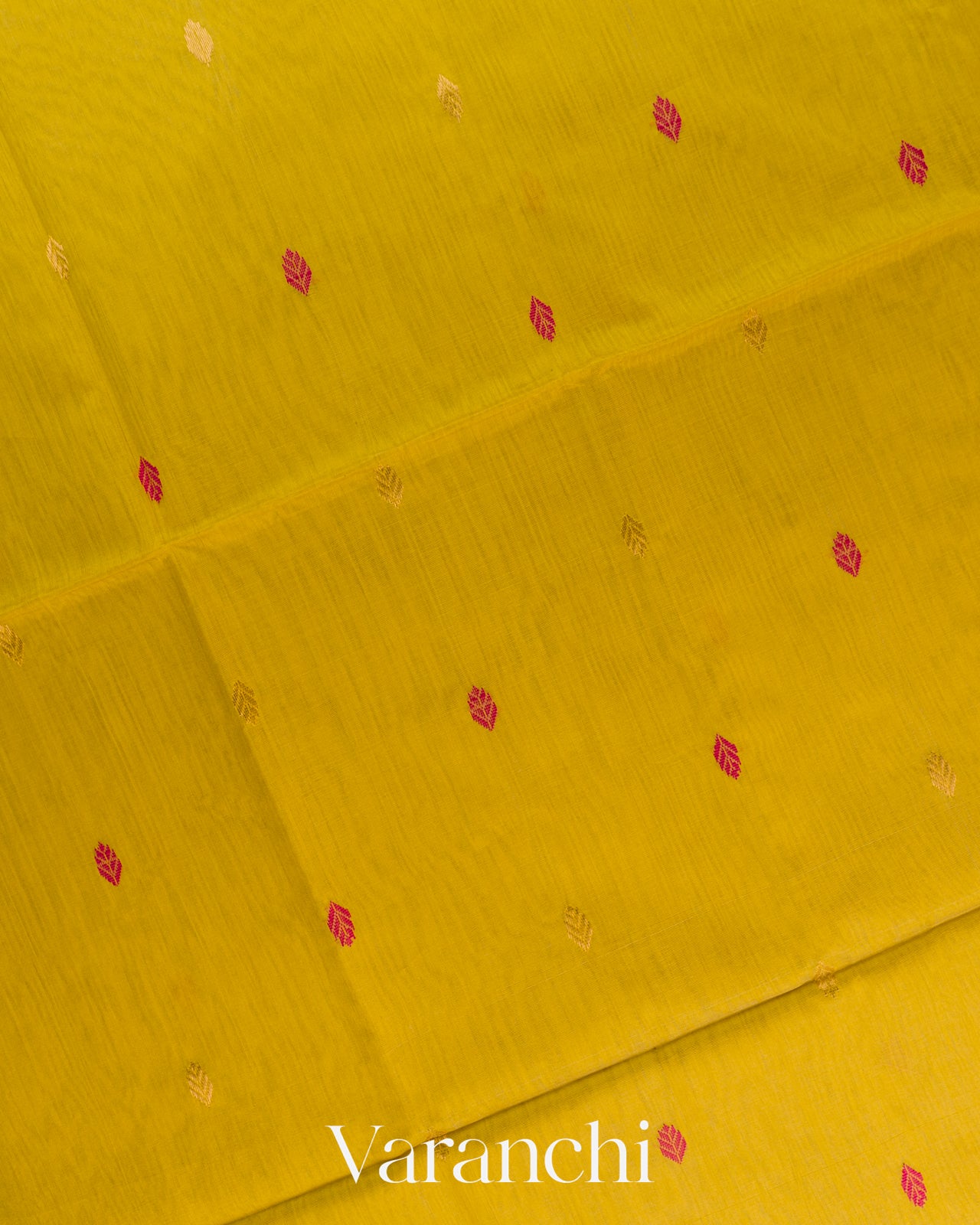 Mustard Yellow Pure Maheshwari Silk Cotton Handloom Saree