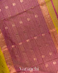 Mustard Yellow Pure Maheshwari Silk Cotton Handloom Saree