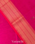 Rani Pink Striped Pure Maheshwari Silk Cotton Handloom Saree