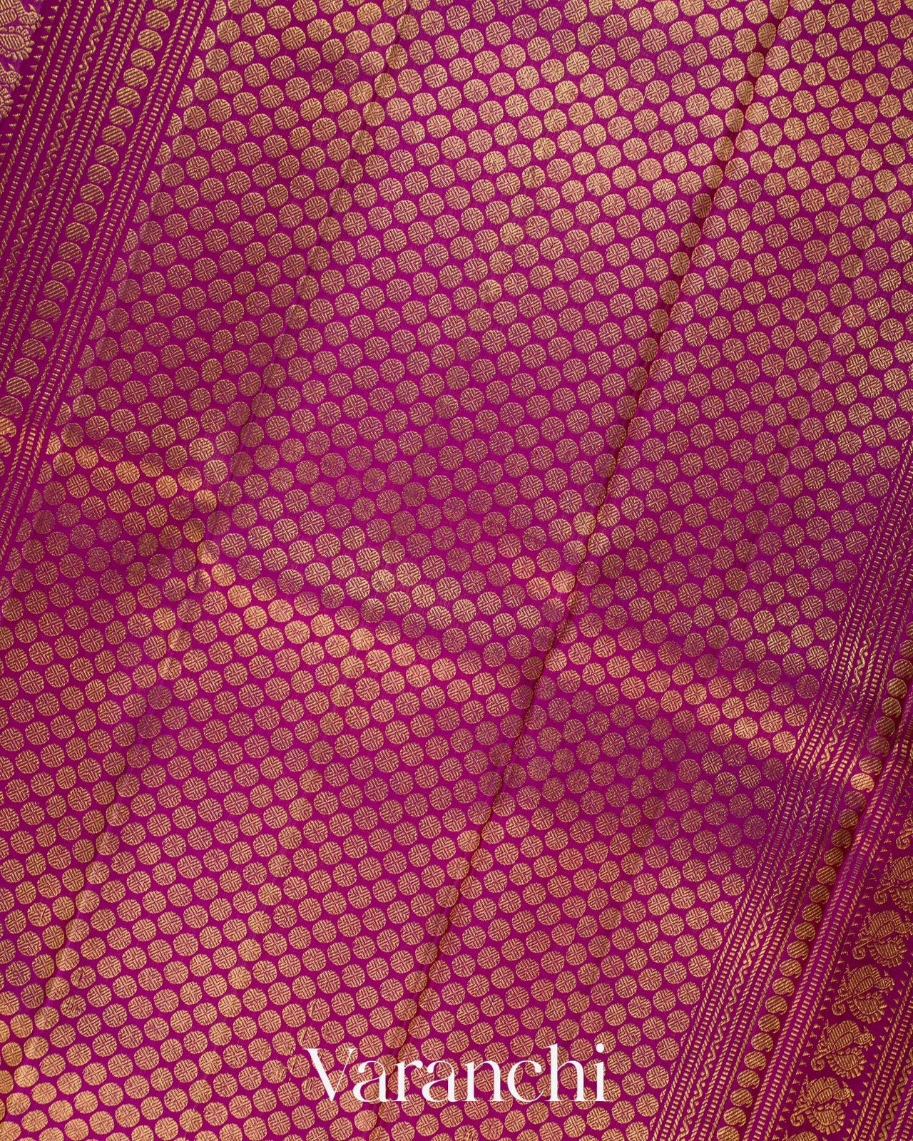Tomato Orange Pure Kanchipuram Silk Handloom Saree