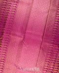Burnt Orange Checkered Pure Kanchipuram Silk Handloom Saree