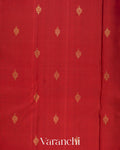 Rust Red Pure Kanchipuram Silk Handloom Saree