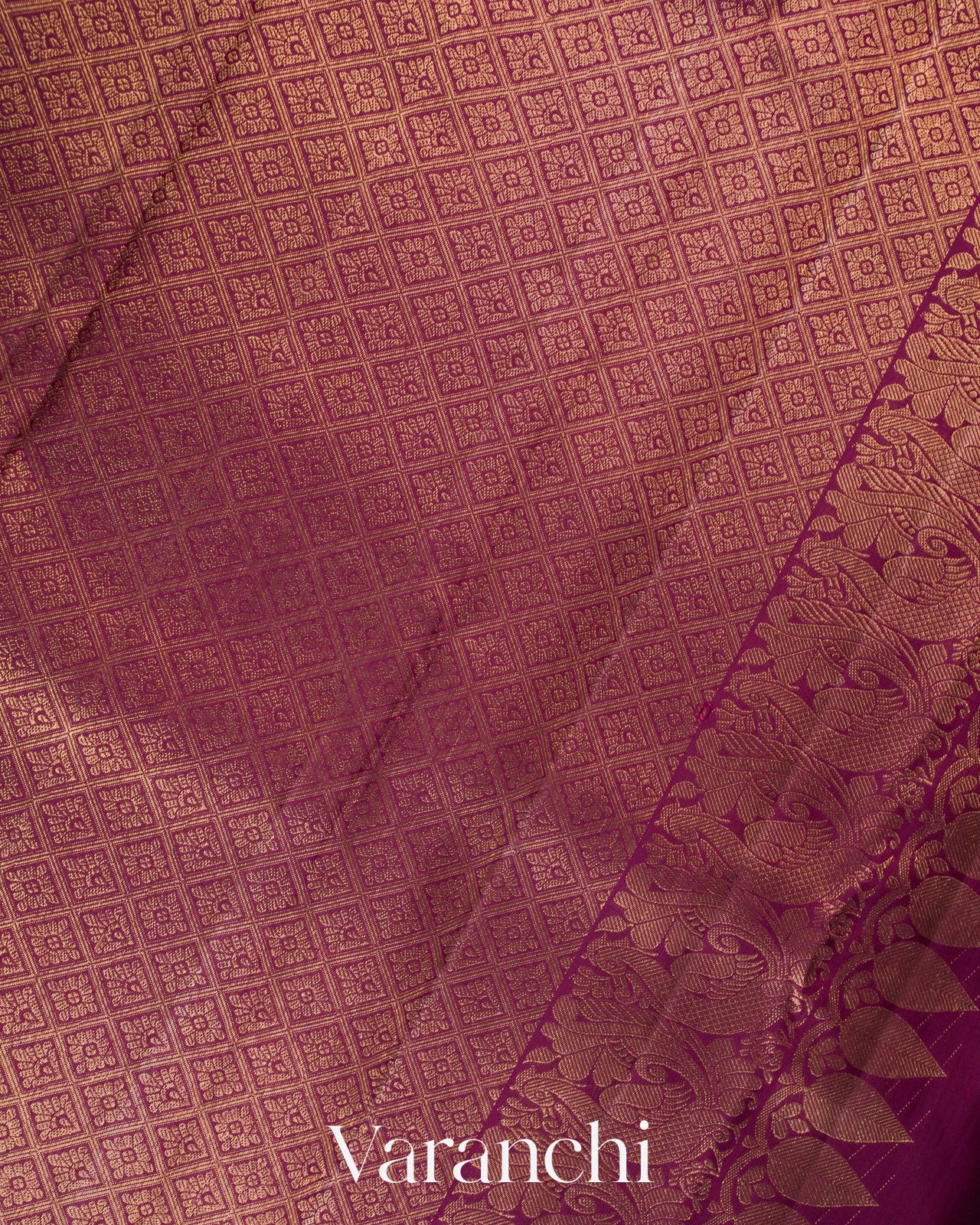 Beige Pure Kanchipuram Silk Handloom Saree