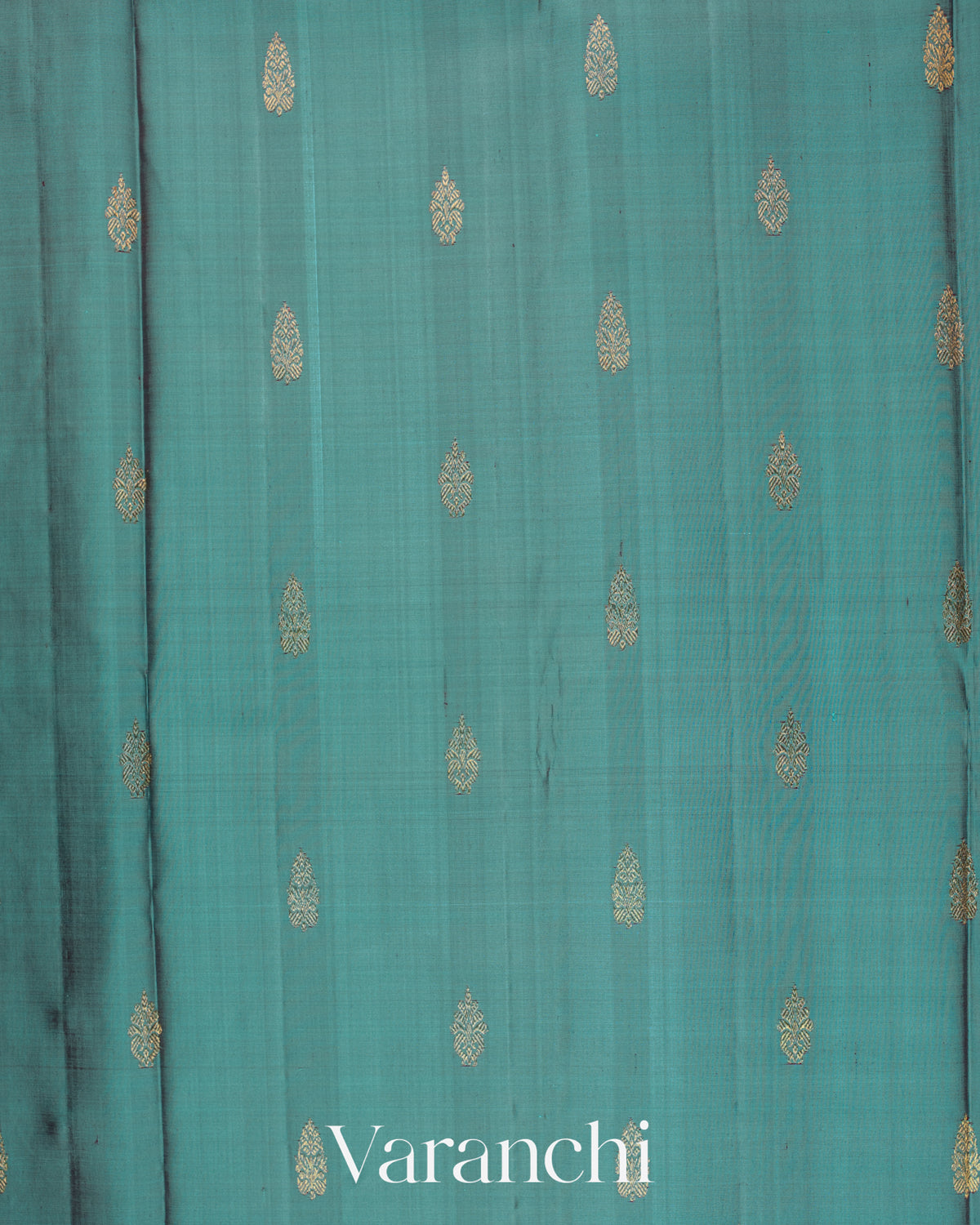 Sky Blue Pure Kanchipuram Silk Handloom Saree