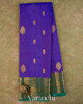 Royal Blue Pure Kanchipuram Silk Handloom Saree